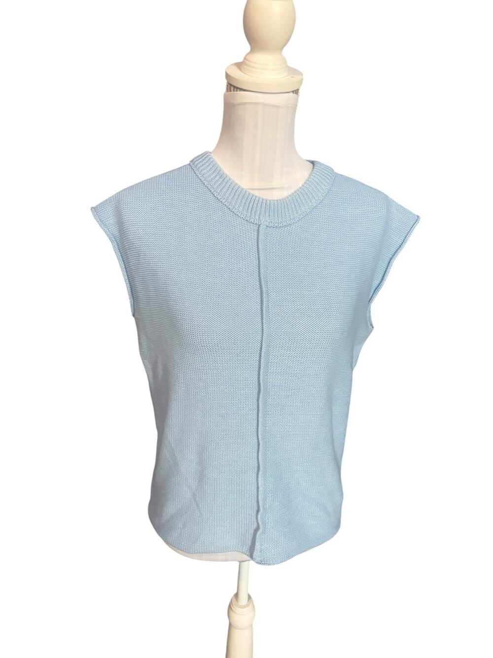 Baby Blue Cap Sleeve Sweater Size M